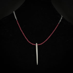 Muskox Horn Beaded Necklace