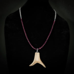 Caribou Antler Beaded Necklace