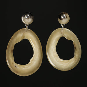 Muskox Horn Statement Earrings