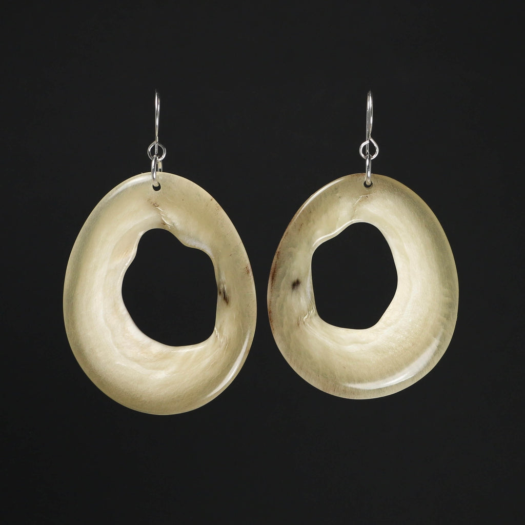 Muskox Horn Statement Earrings