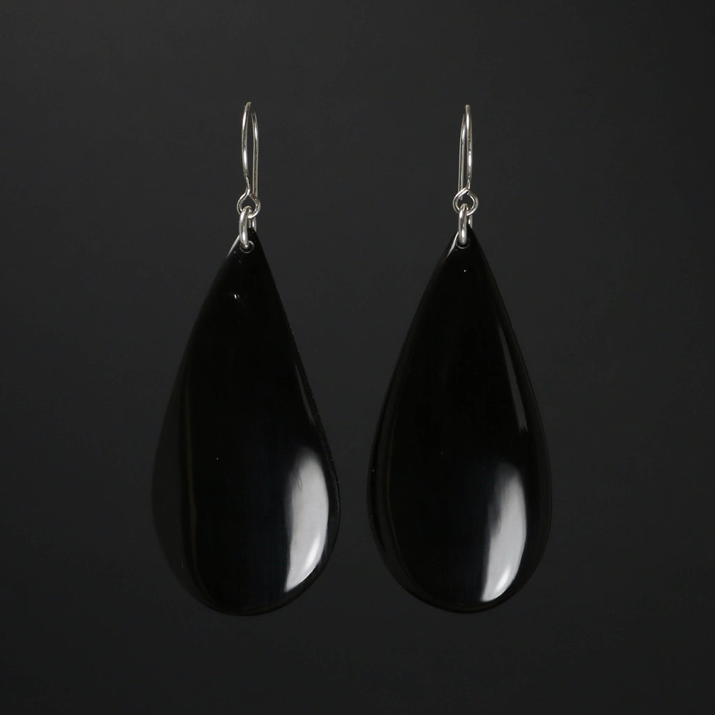 Bison Horn Statement Earrings