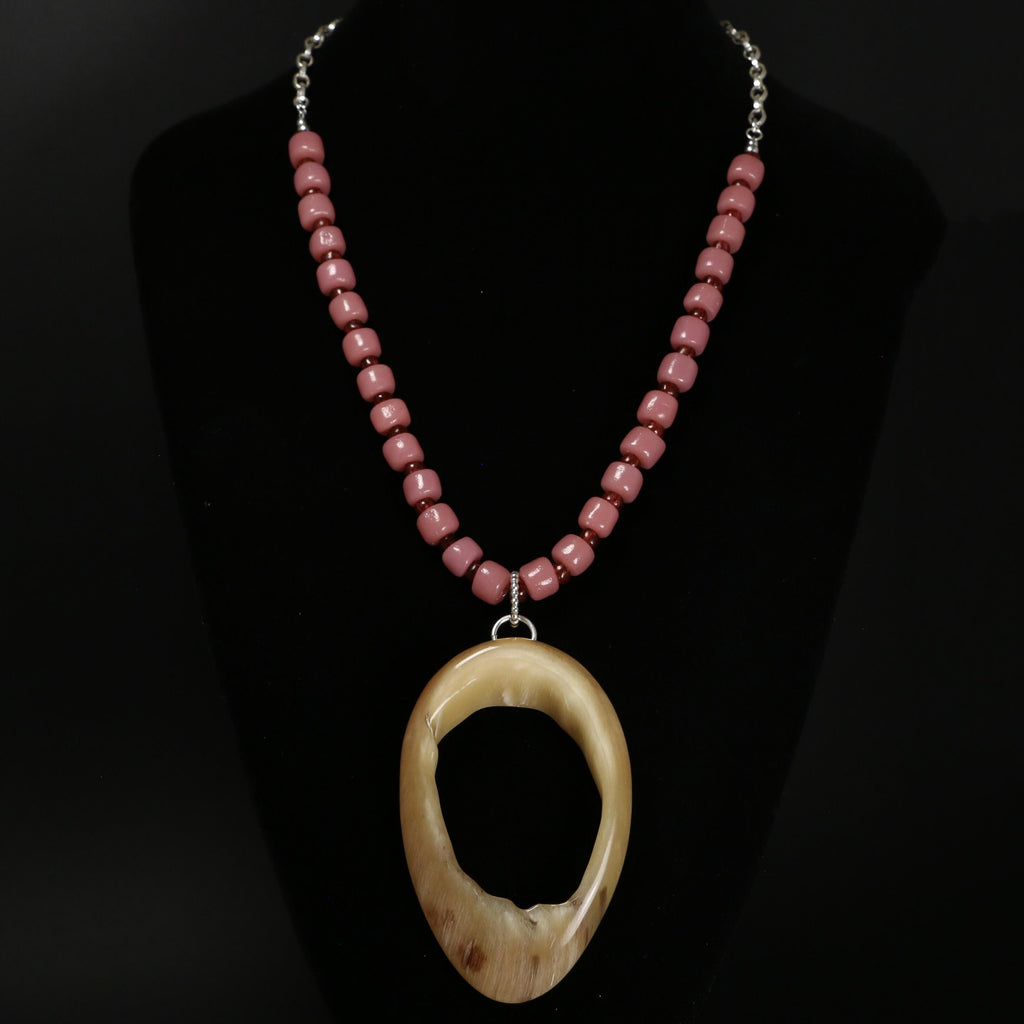 Muskox Horn Statement Necklace