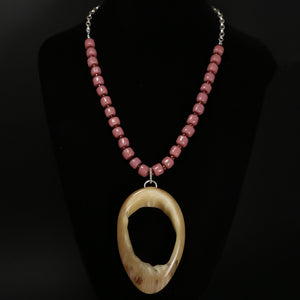 Muskox Horn Statement Necklace