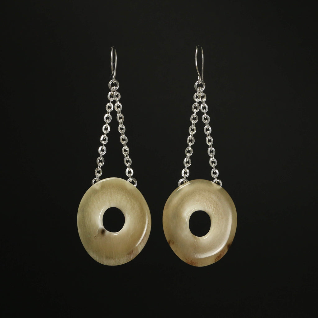 Pre-order:Muskox Horn Dangly Earrings